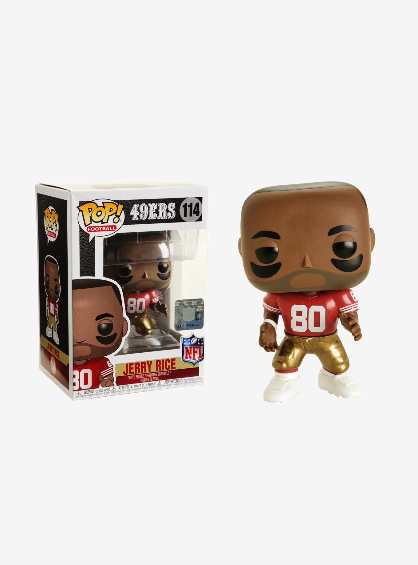 Jerry Rice San Francisco 49ers Funko Pop! #114 w/ Soft Protector – Denver  Autographs