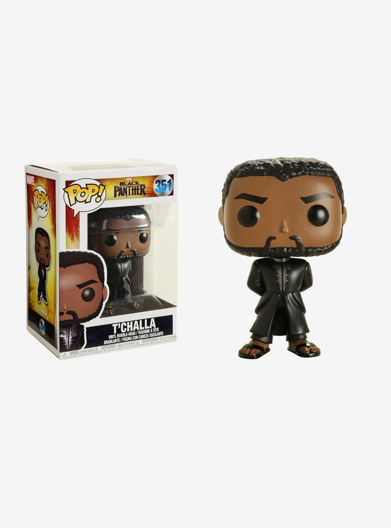 Funko Marvel Black Panther Pop! T'Challa (Black Robe) Vinyl Bobble-Head, , hi-res