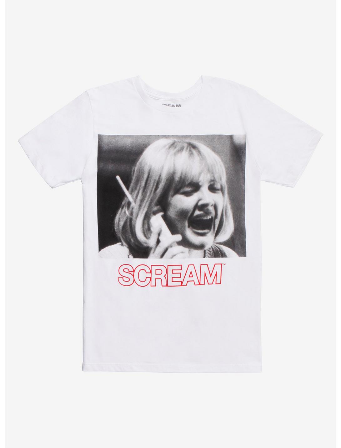 Scream Phone Call White T-Shirt, WHITE, hi-res