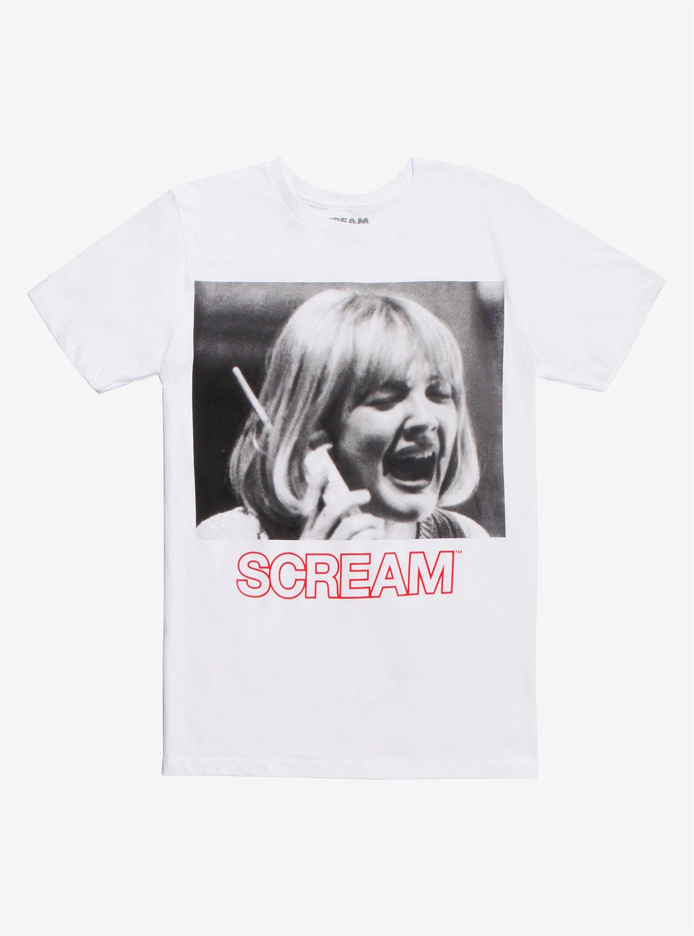 Scream Phone Call White T-Shirt, WHITE, hi-res