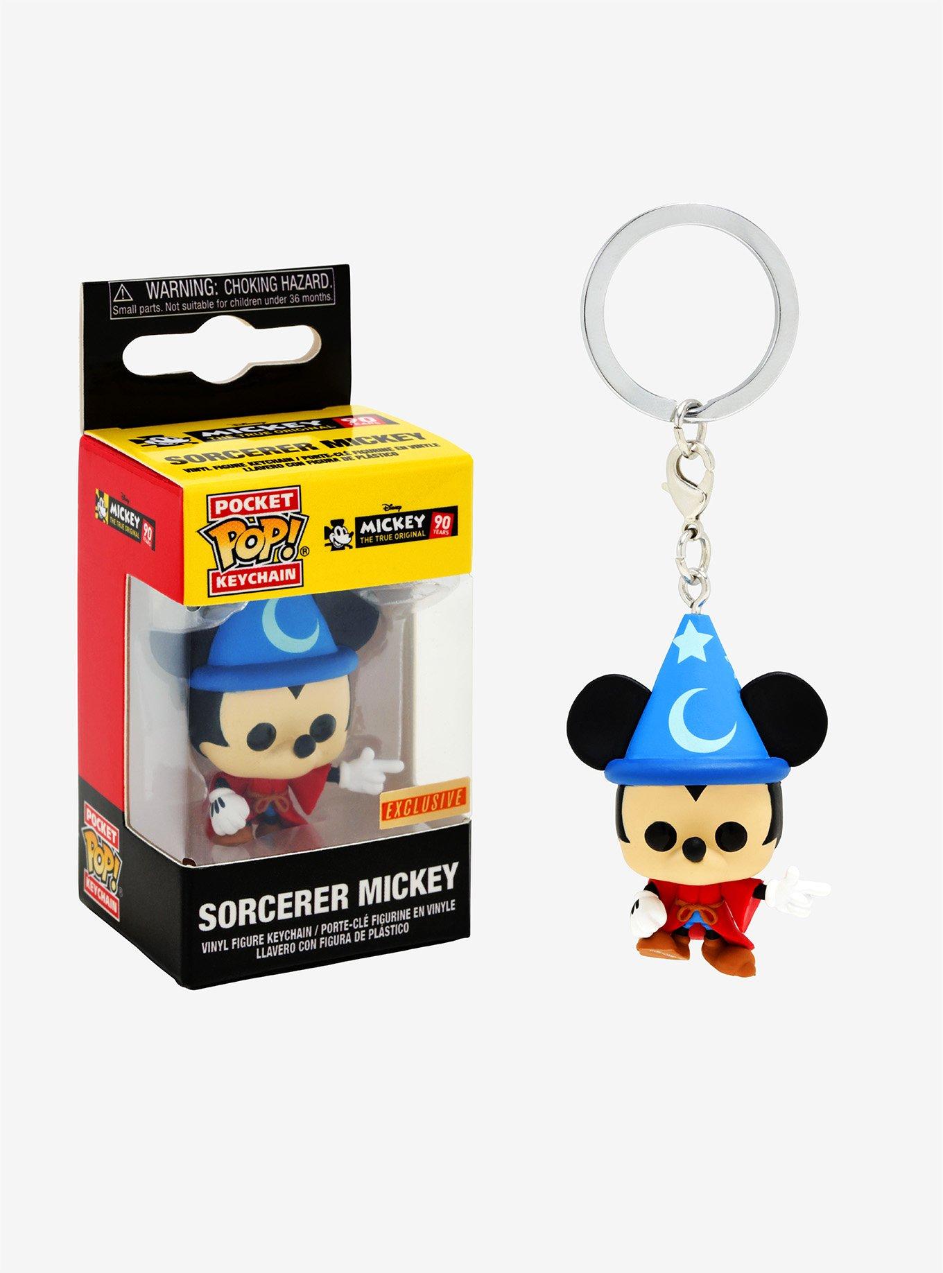 Funko Pocket Pop! Disney Fantasia Sorcerer Mickey Vinyl Key Chain - BoxLunch Exclusive, , hi-res
