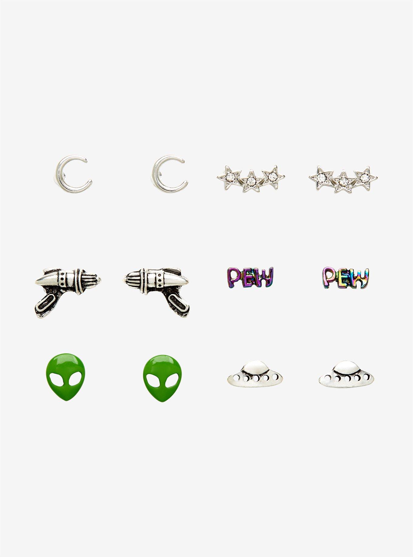 Alien Stud Earring Set, , hi-res