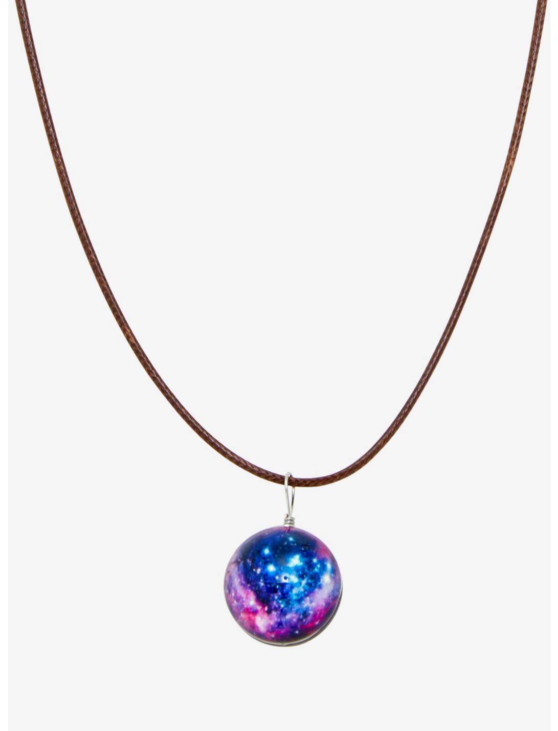 Blackheart Galaxy Ball Cord Necklace, , hi-res