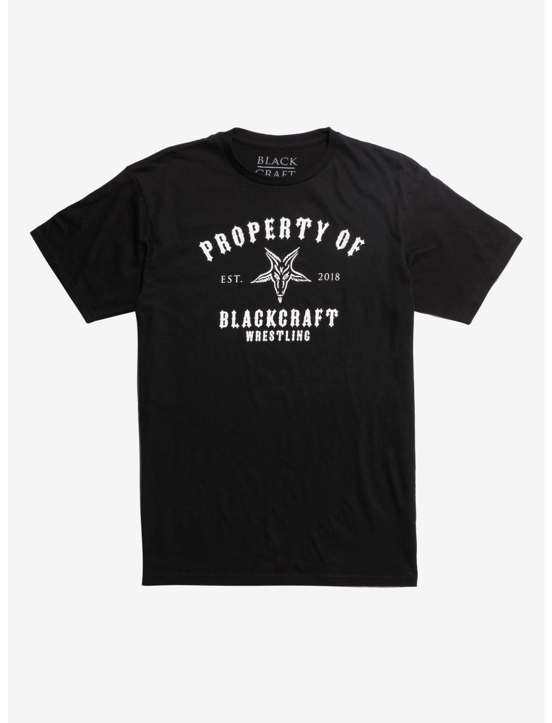 BlackCraft Property Of BlackCraft Wrestling T-Shirt, BLACK, hi-res