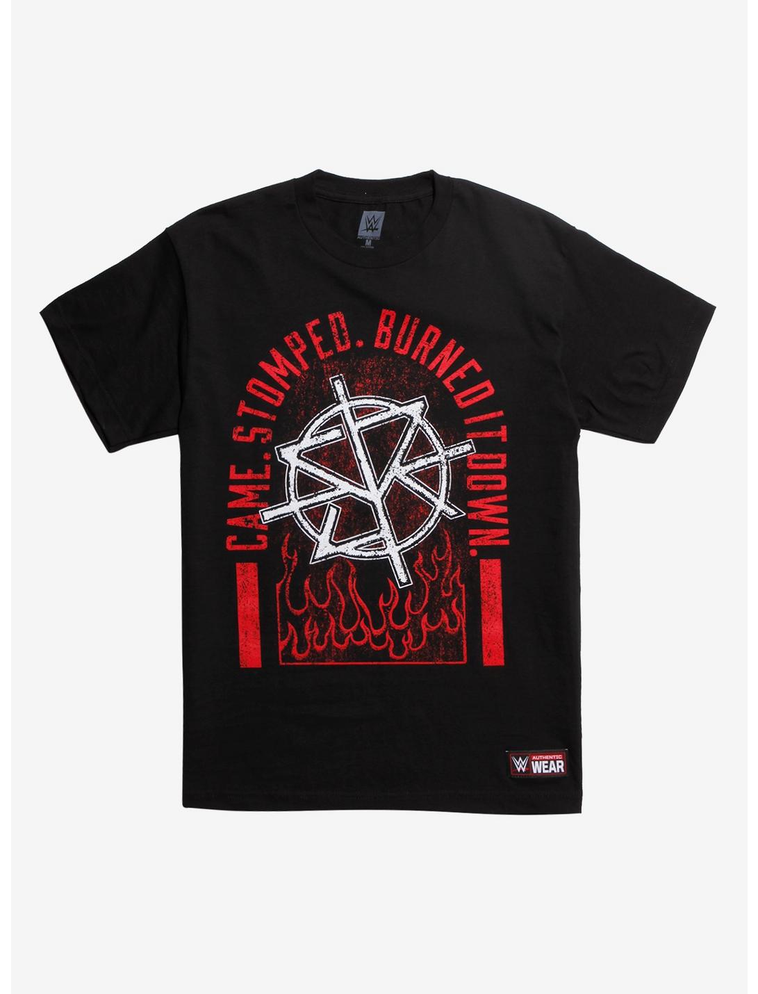 WWE Seth Rollins Stomped T-Shirt, BLACK, hi-res