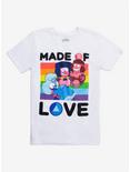 Steven Universe Made Of Love T-Shirt, WHITE, hi-res
