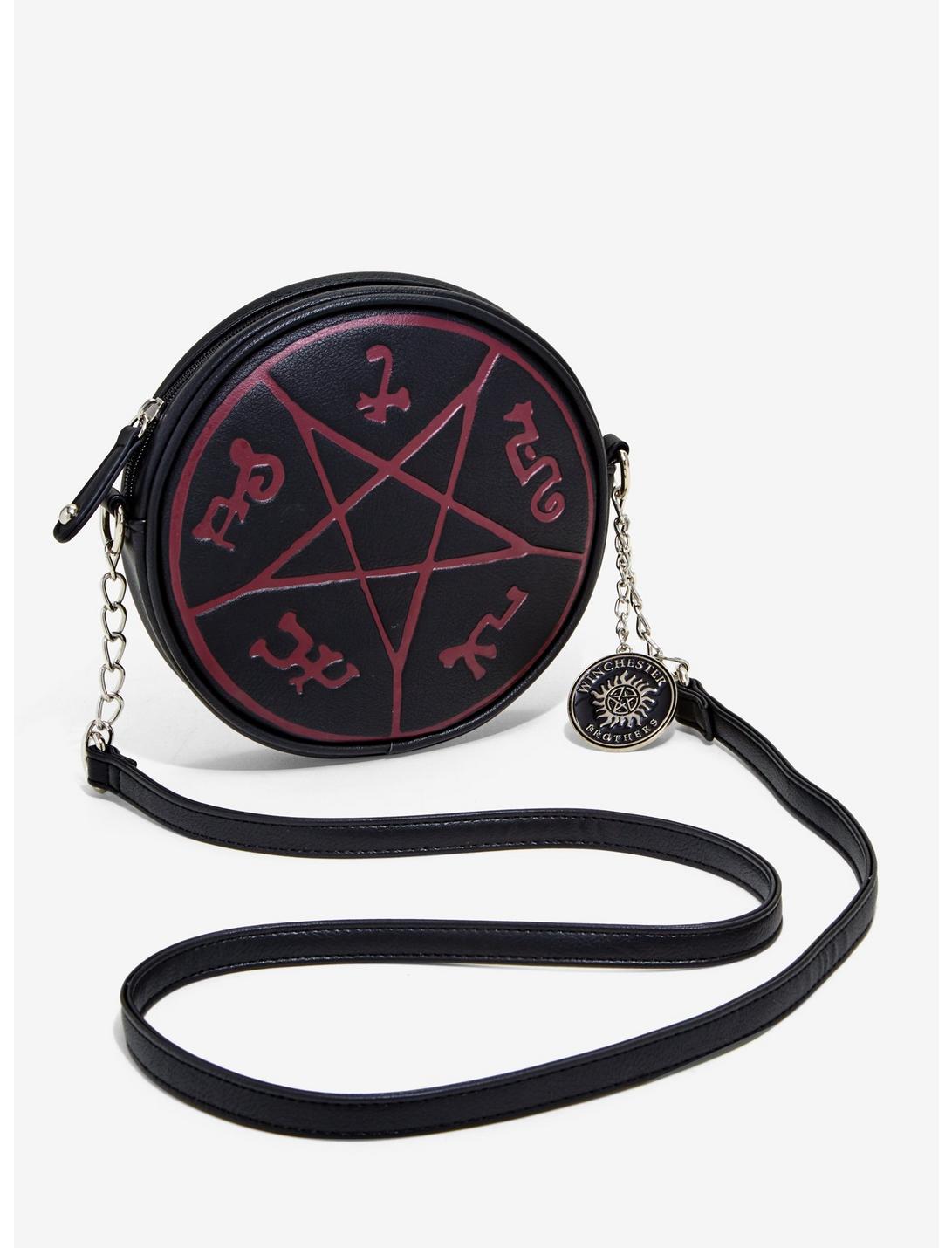 Supernatural Devil's Trap Crossbody Bag, , hi-res