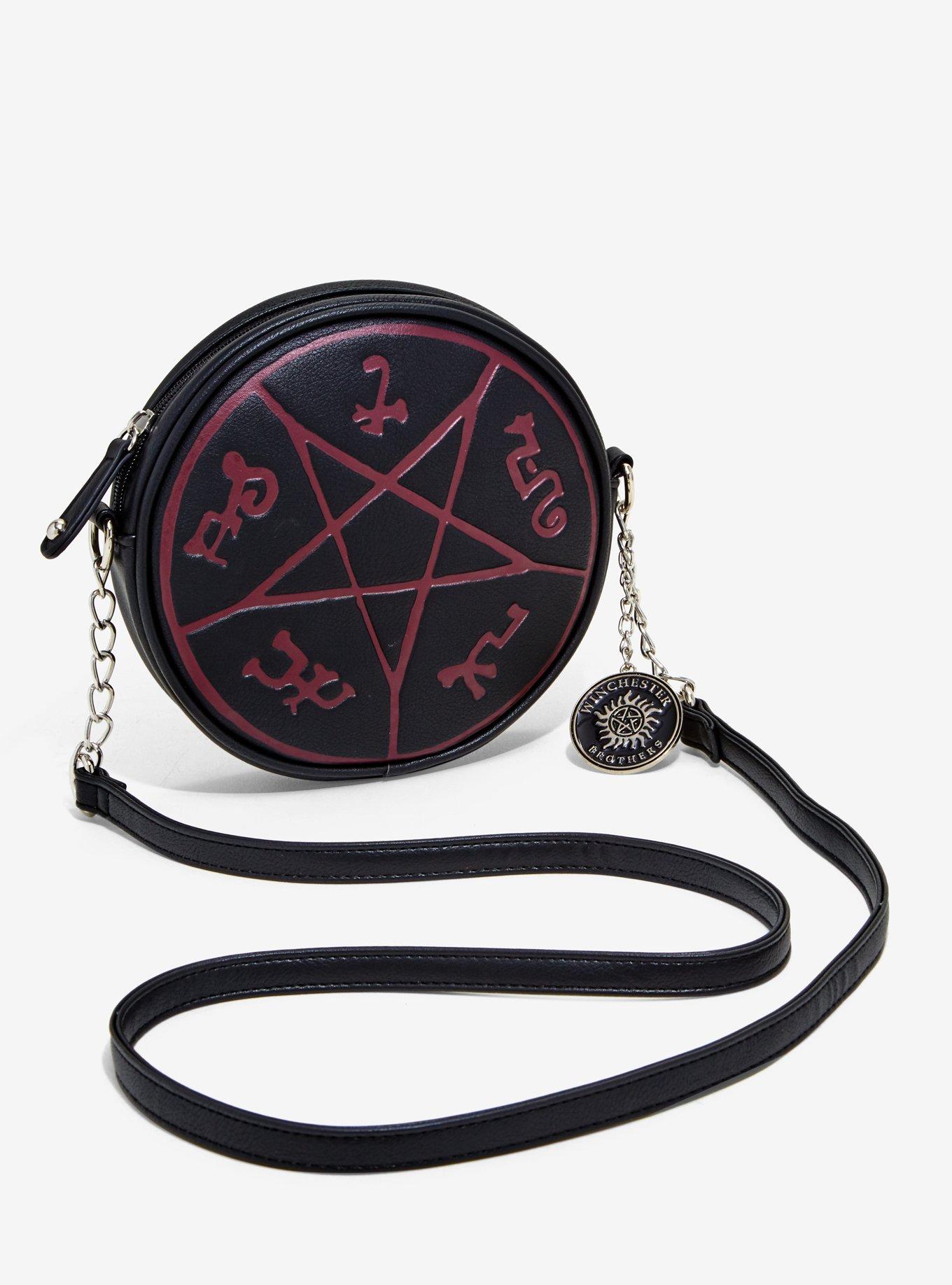 Supernatural Devil's Trap Crossbody Bag, , hi-res