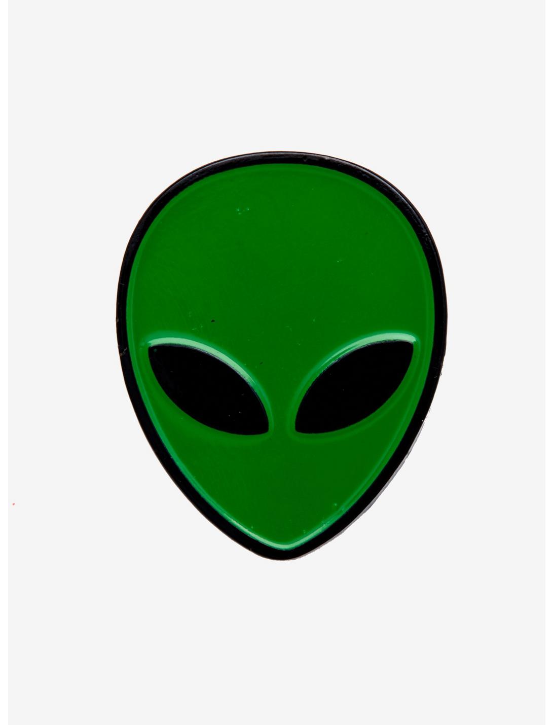 Alien Head Enamel Pin, , hi-res