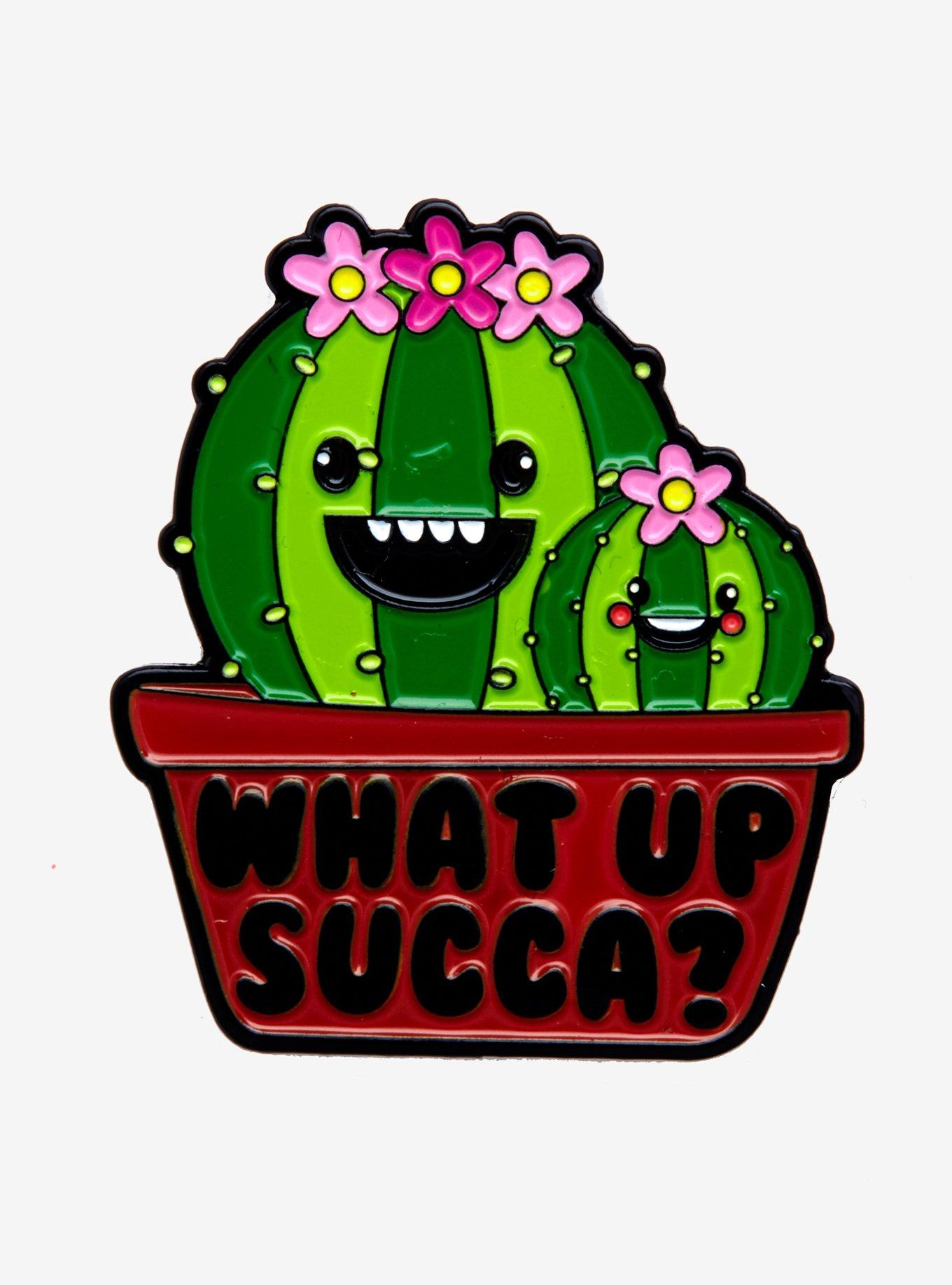 What Up Succa Enamel Pin, , hi-res