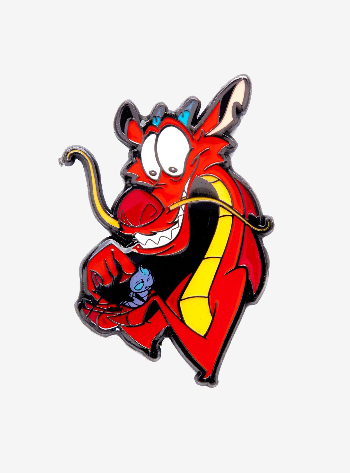 Loungefly Disney Mulan Mushu & Cri-Kee Enamel Pin, , hi-res