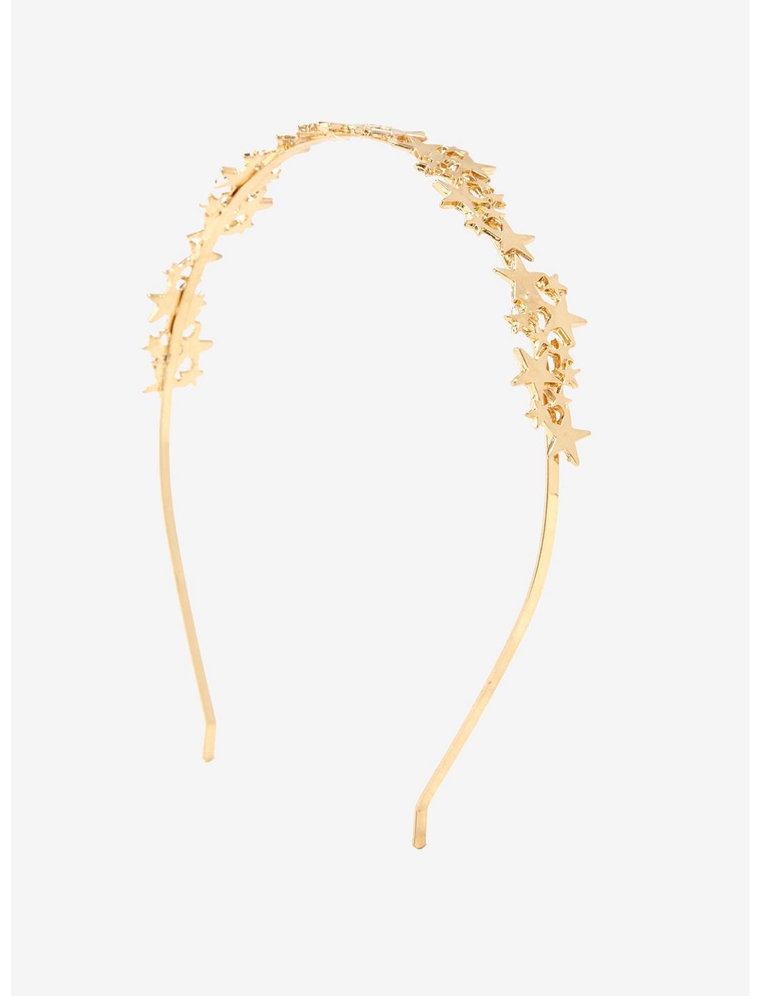 Gold Metal Star Headband, , hi-res