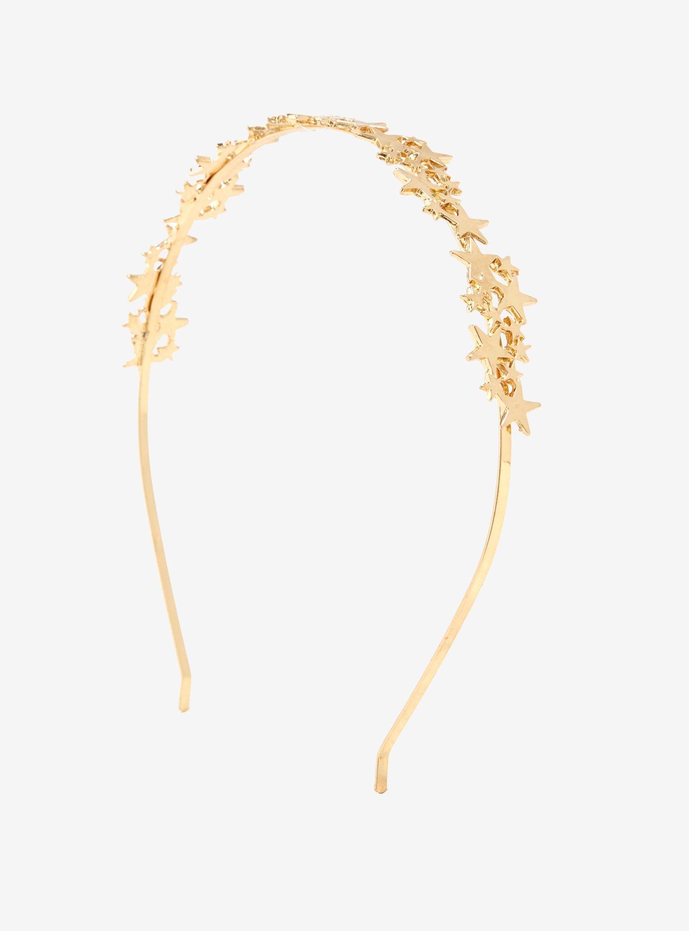 Gold Metal Star Headband, , hi-res