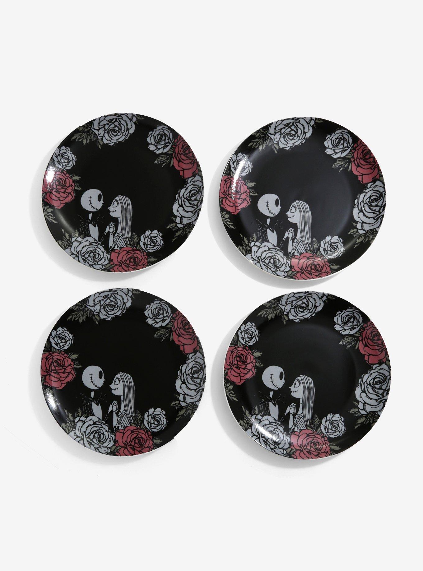 The Nightmare Before Christmas Roses Large Plate Set Hot Topic