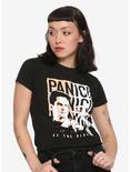 Panic! At The Disco Brendon Monochrome Girls T-Shirt, BLACK, hi-res