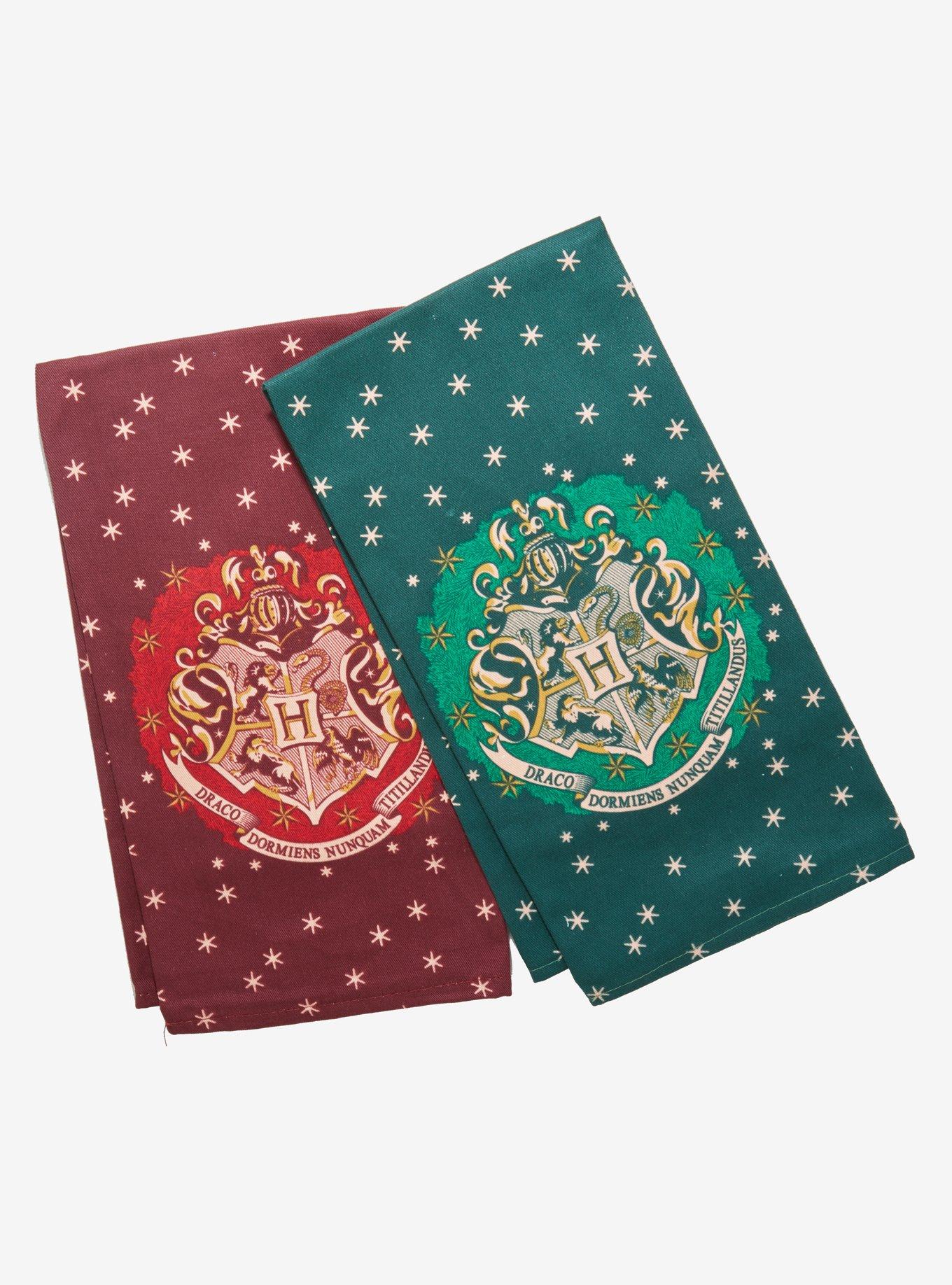 Harry Potter Hogwarts Crest Dish Towel Set, , hi-res