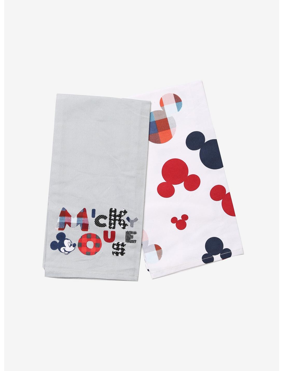 Disney Mickey Mouse 90th Anniversary Red White & Blue Dish Towel Set, , hi-res