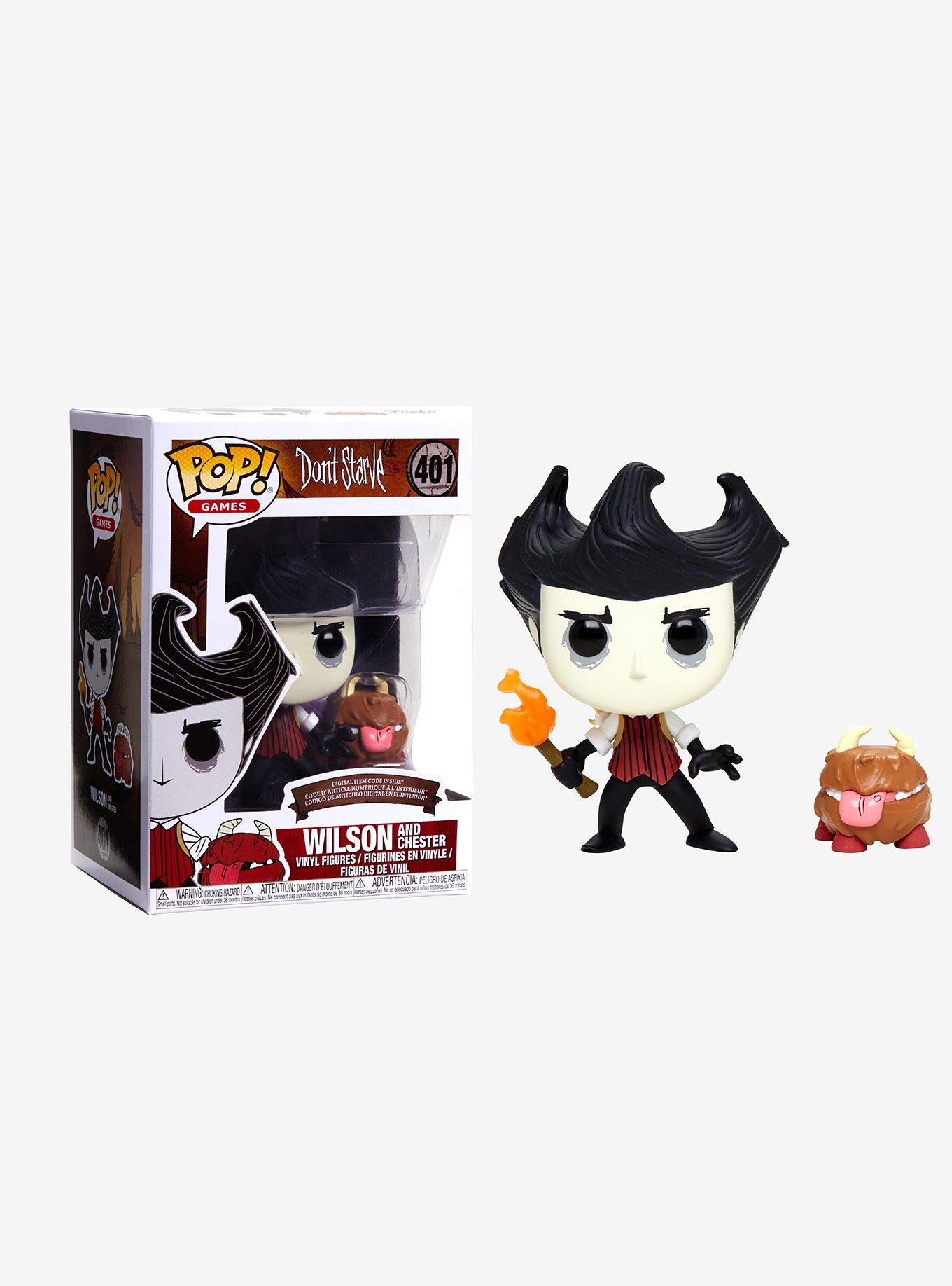 Funko Don't Starve Pop! Games Wilson And Chester Vinyl Figure, , hi-res