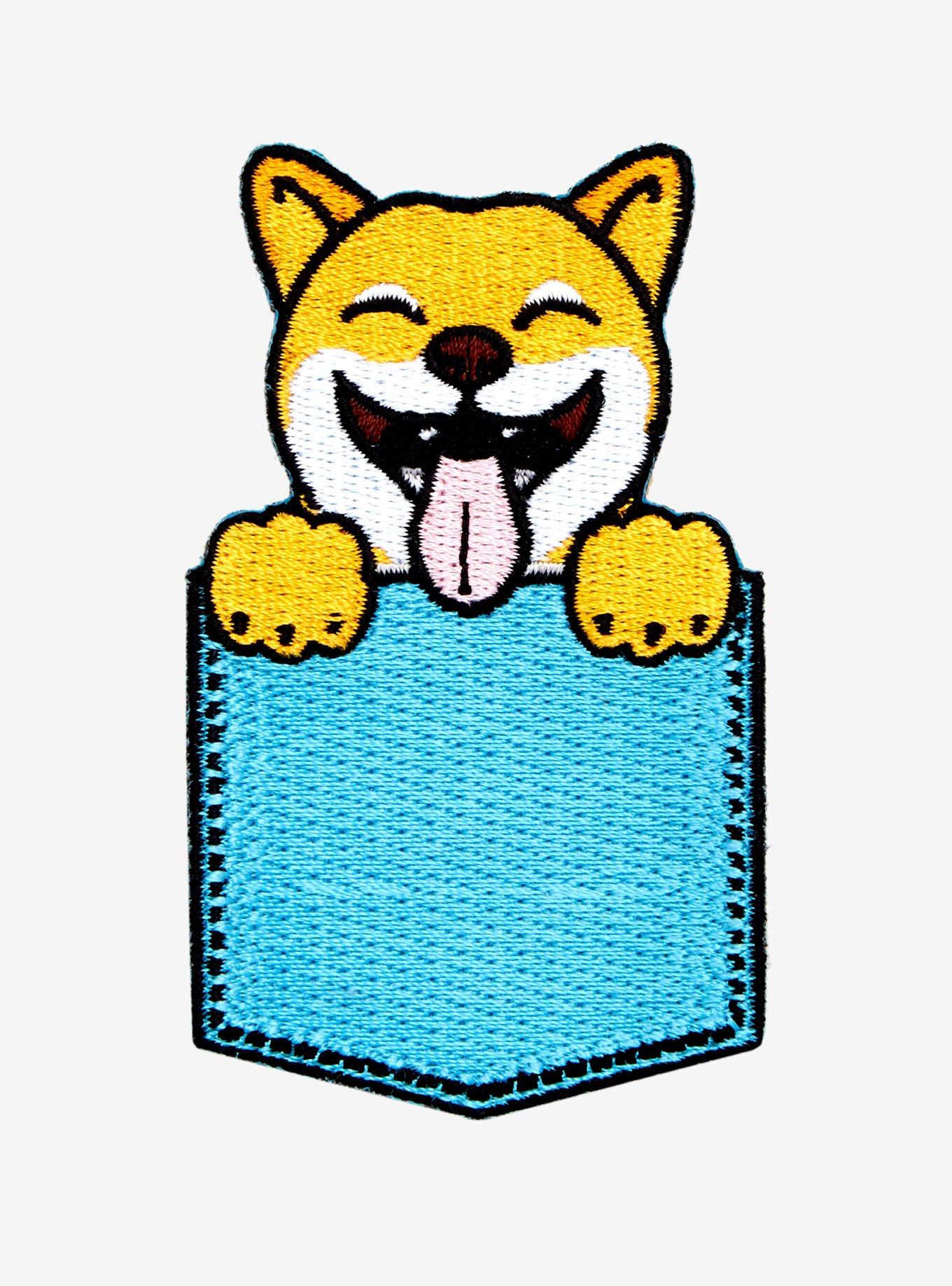 Shiba Inu Pocket Patch, , hi-res