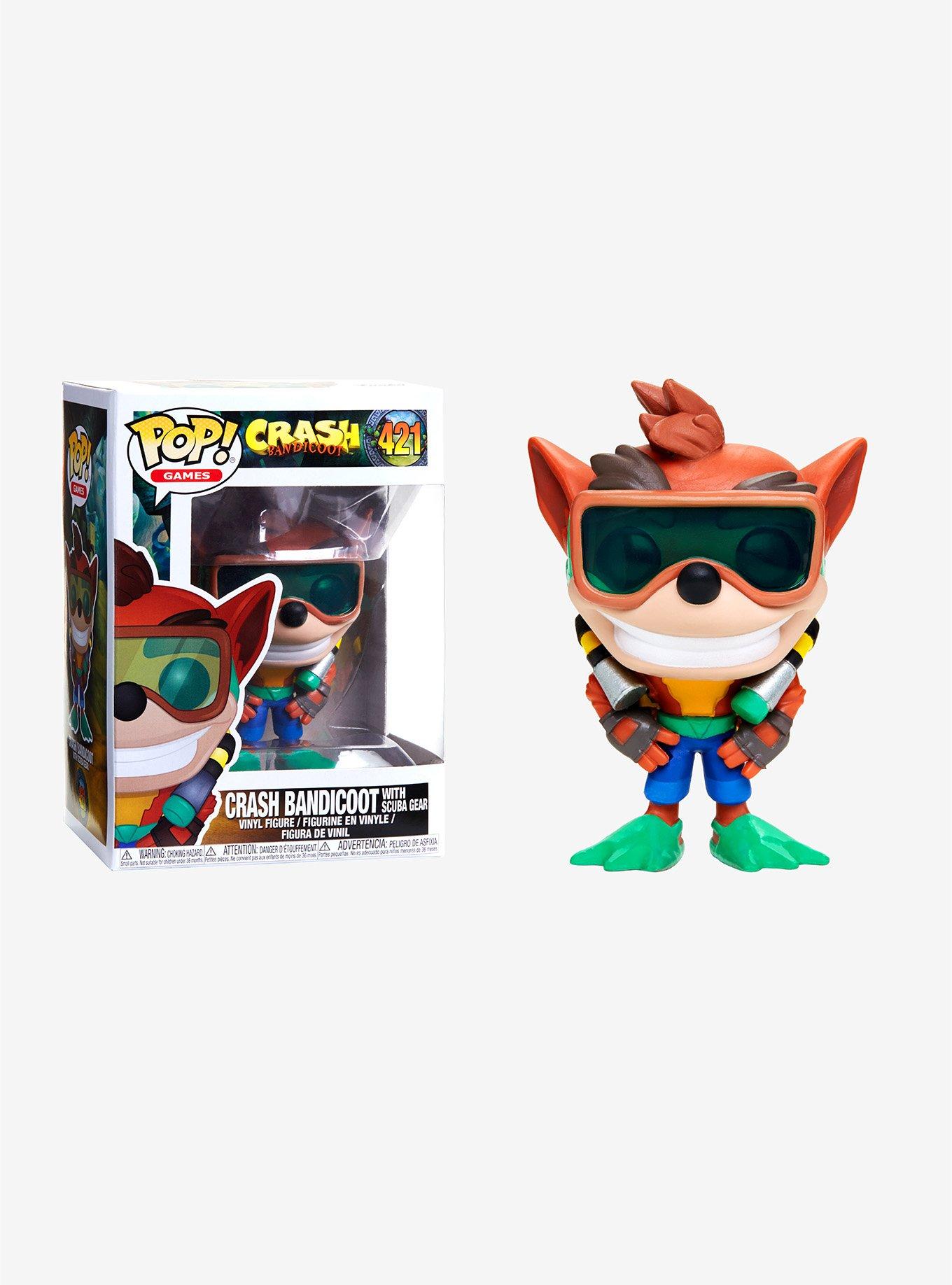 Funko Crash Bandicoot Pop! Games Crash Bandicoot With Scuba Gear Vinyl Figure, , hi-res