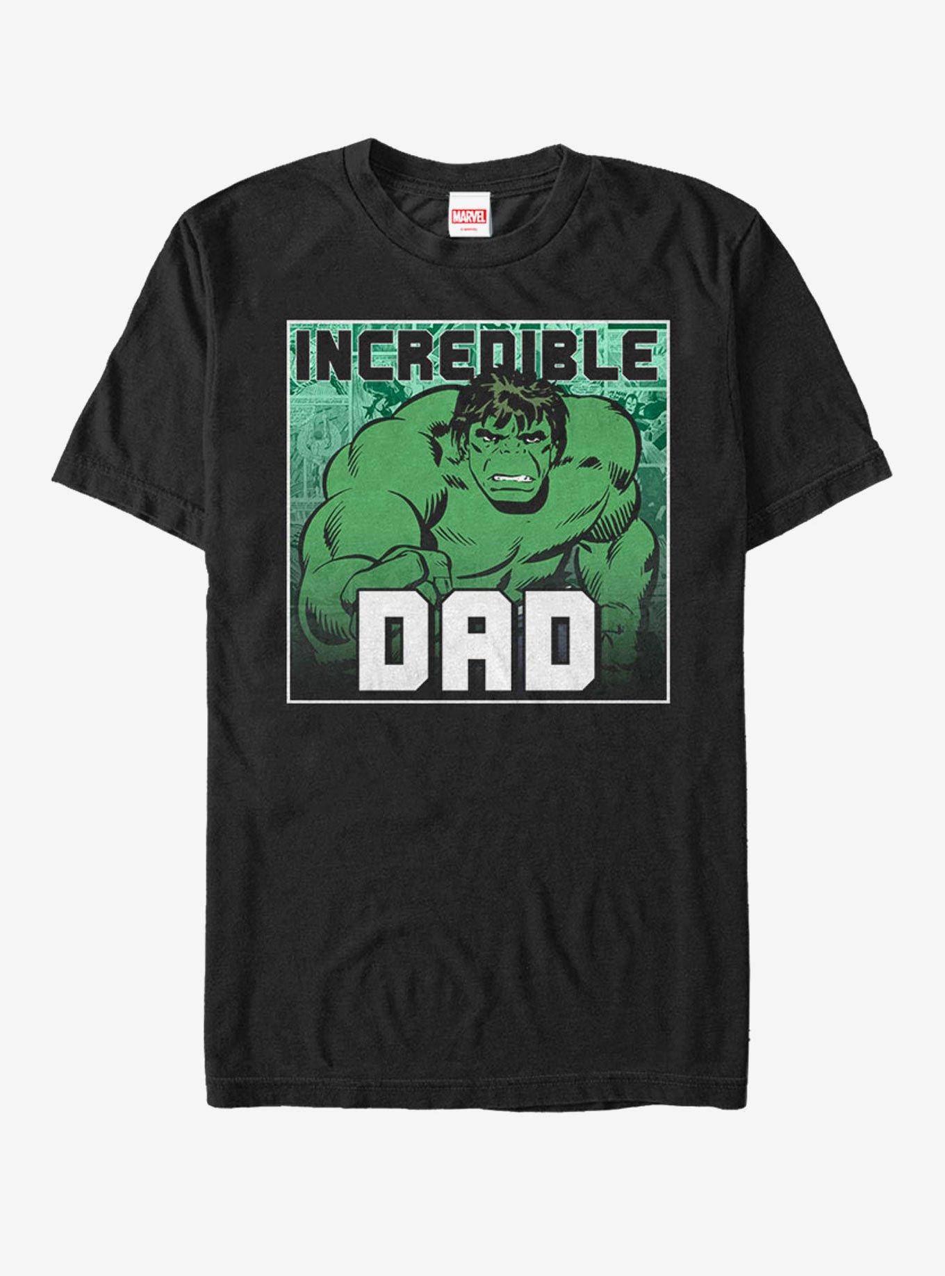 Marvel Hulk Incredible Dad T-Shirt, BLACK, hi-res