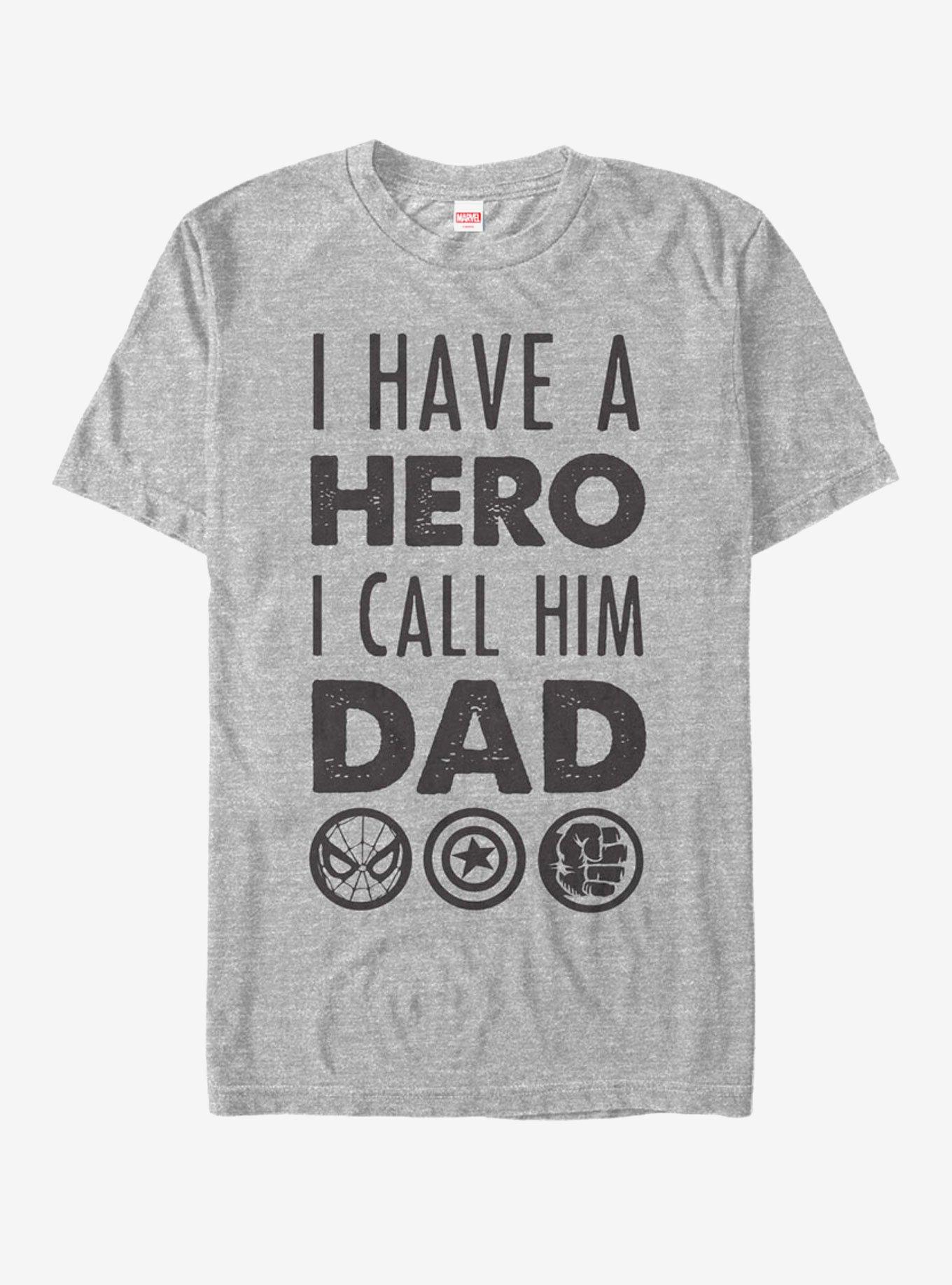 Marvel The Avengers Hero Dad T-Shirt, ATH HTR, hi-res