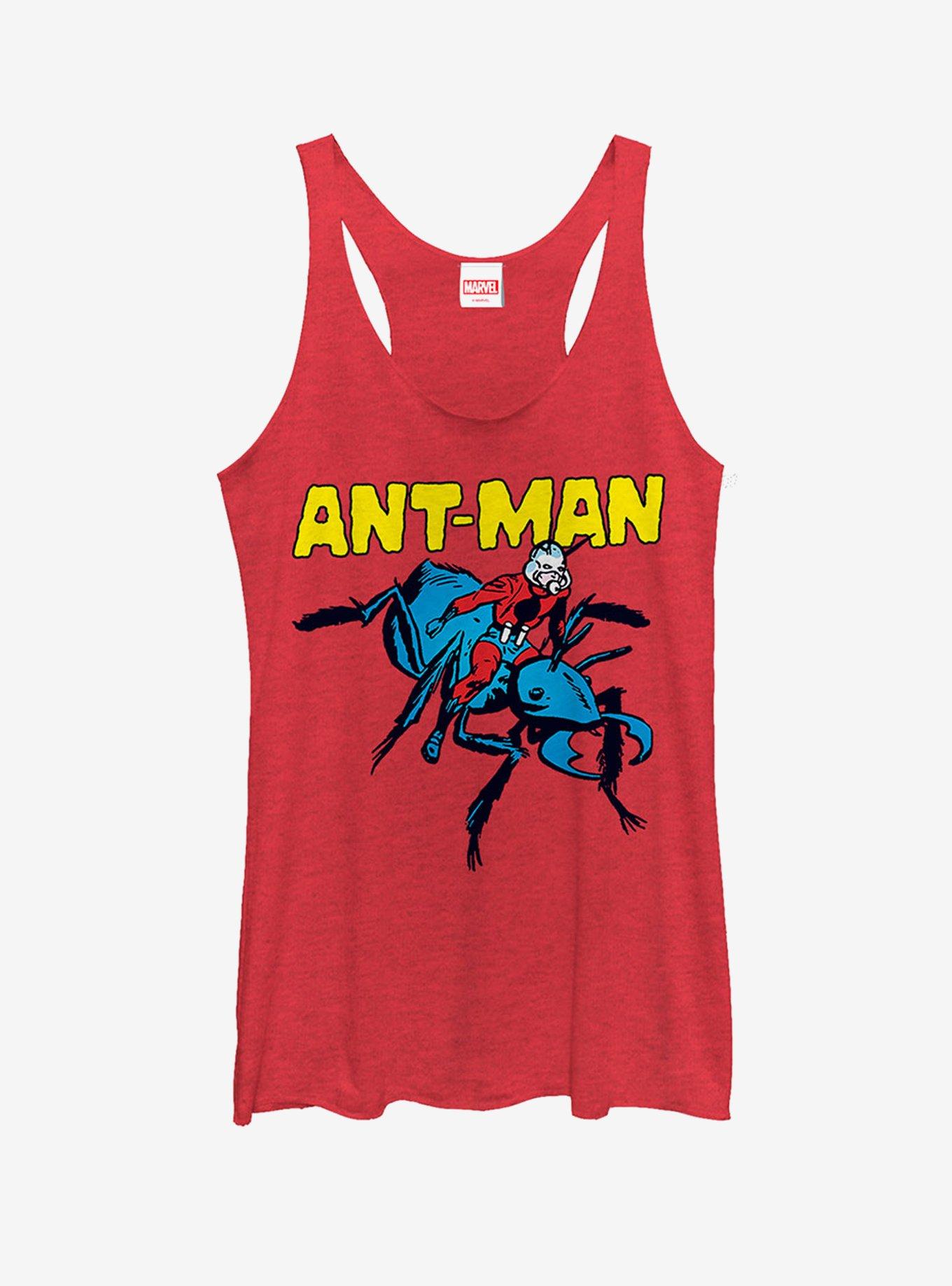 Marvel Ant-Man Vintage Ant Rider Cartoon Girls Tank, RED HTR, hi-res