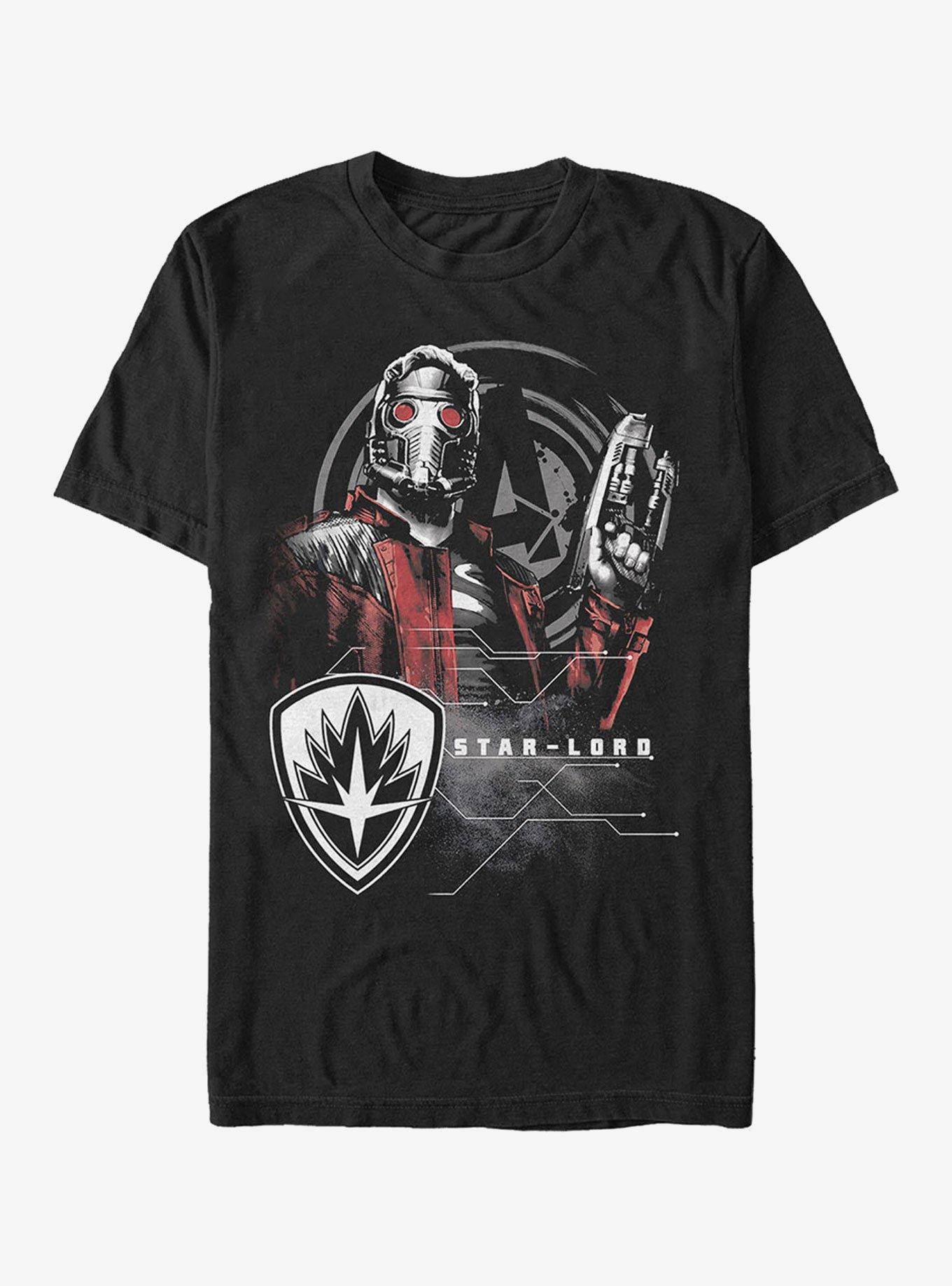 Marvel Avengers: Infinity War Star-Lord Mist T-Shirt, BLACK, hi-res