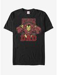Marvel Father's Day Iron Man Invincible Dad T-Shirt, BLACK, hi-res