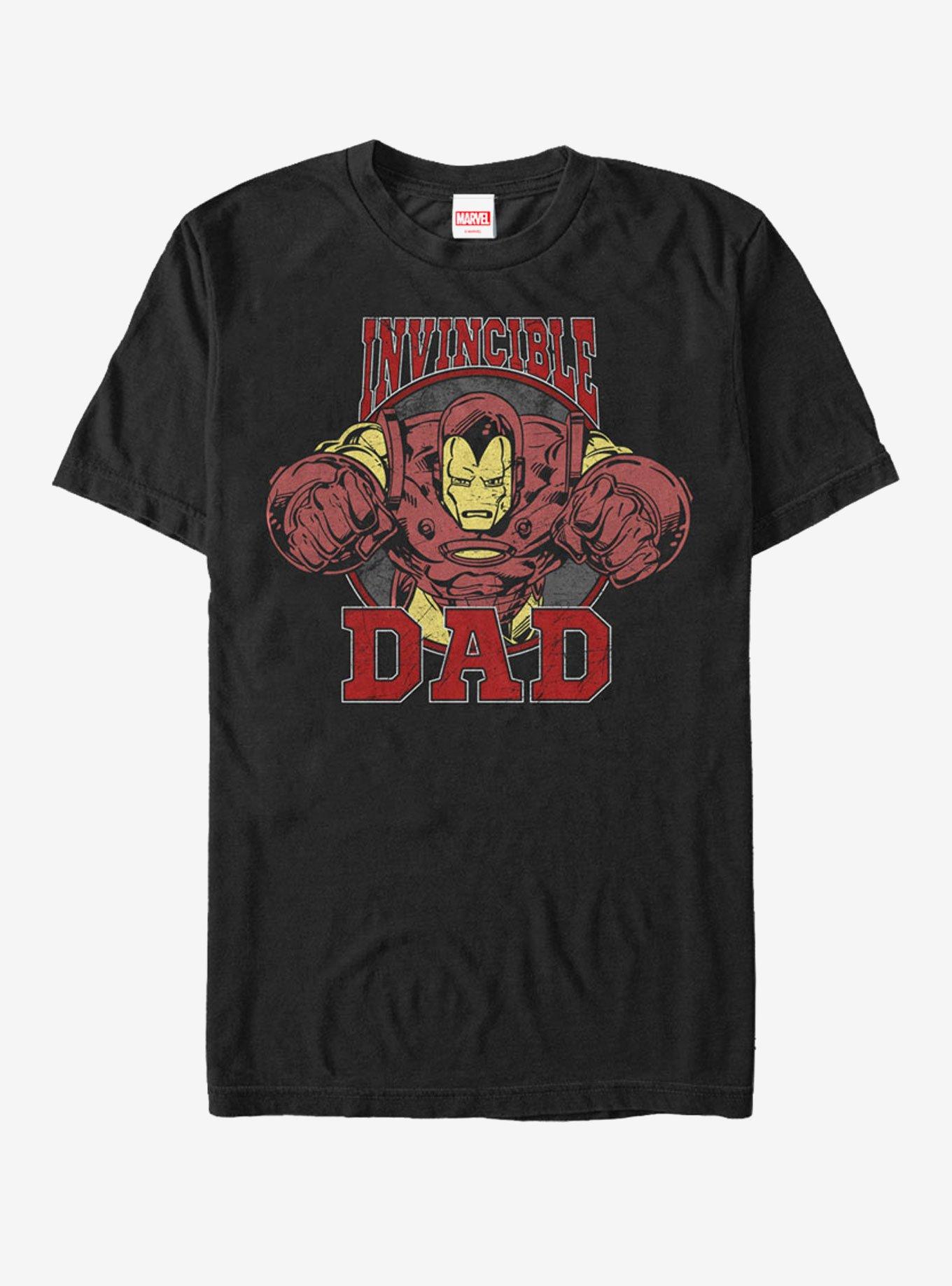 Marvel Father's Day Iron Man Invincible Dad T-Shirt, BLACK, hi-res