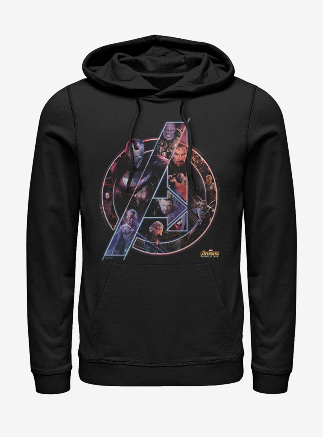 Marvel Avengers: Infinity War Logo Girls Hoodie, BLACK, hi-res