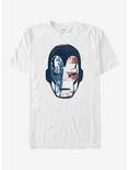 Marvel 4th of July Iron Man American Flag Mask T-Shirt, WHITE, hi-res