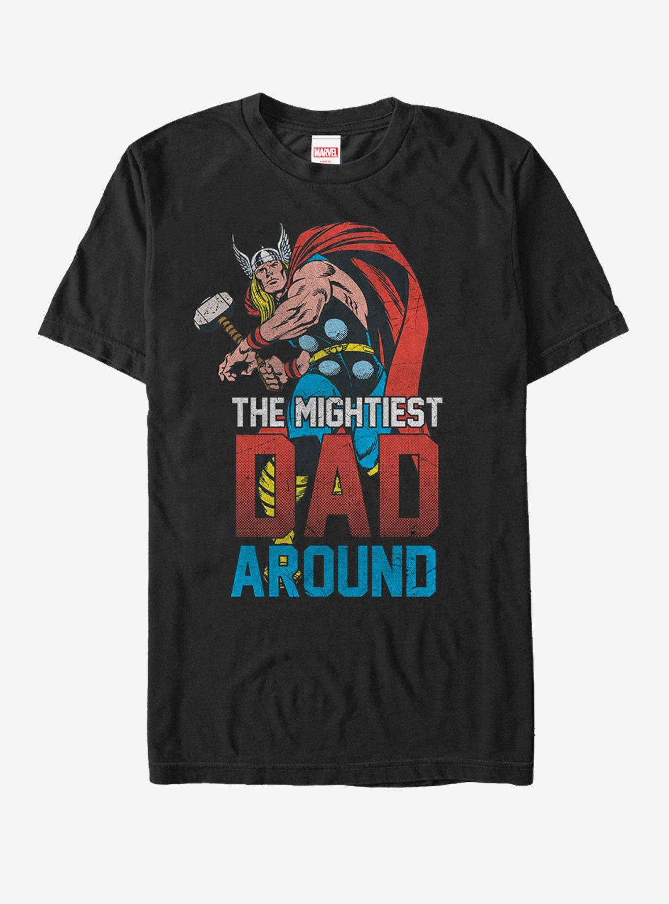 Marvel Thor Mightiest Dad T-Shirt, BLACK, hi-res