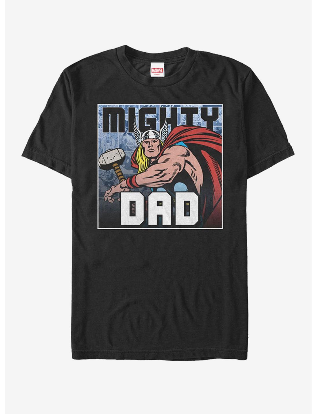 Marvel Thor Mighty Dad T-Shirt, BLACK, hi-res