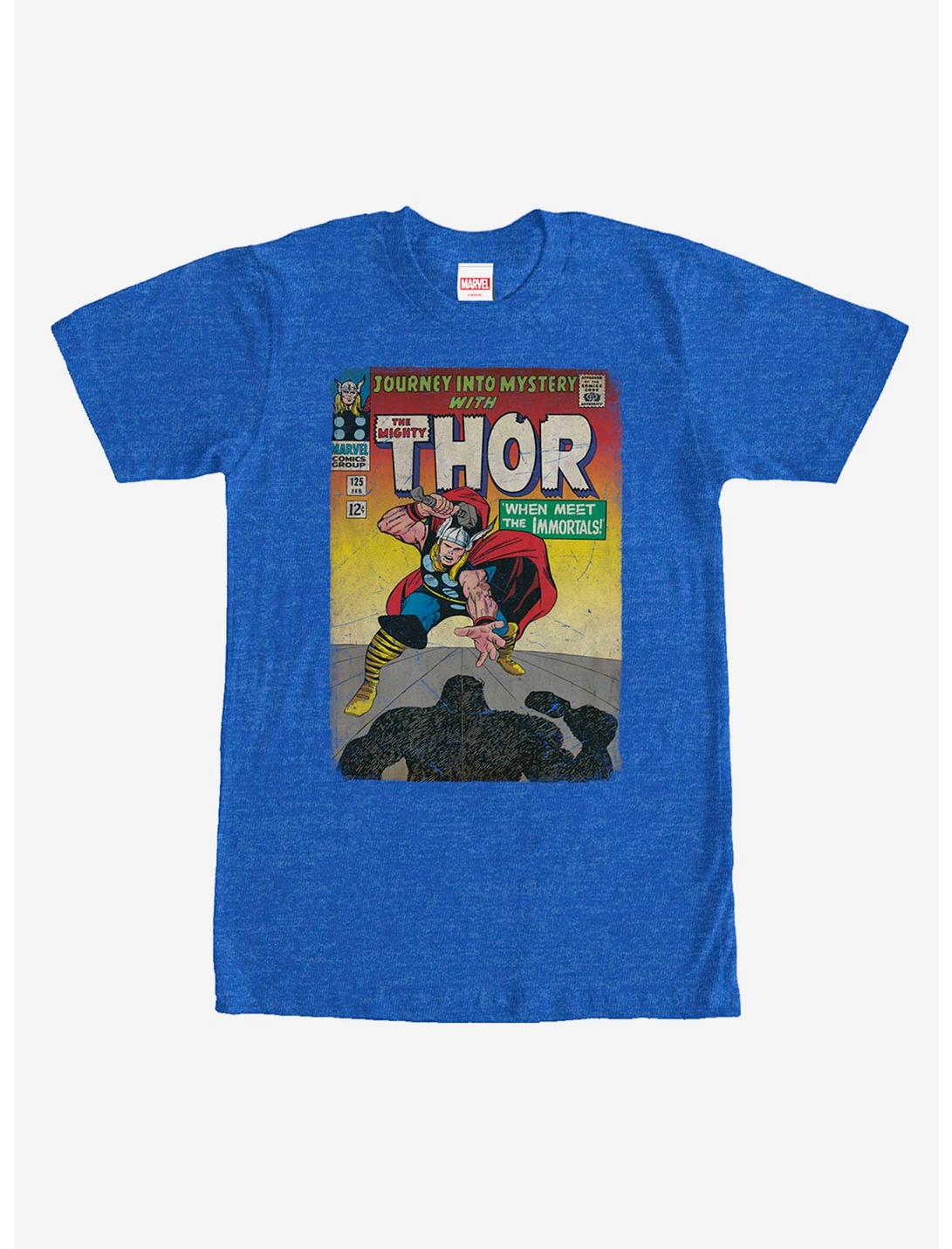 Marvel Thor Comic Book Cover Print T-Shirt, ROY HTR, hi-res
