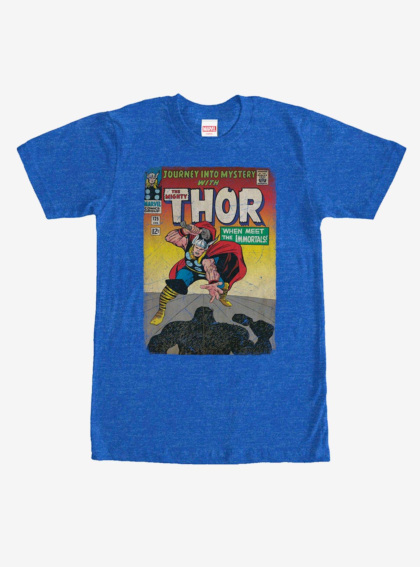 Marvel Thor Comic Book Cover Print T-Shirt, ROY HTR, hi-res