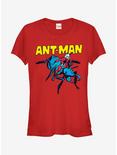 Marvel Ant-Man Vintage Ant Rider Cartoon Girls T-Shirt, RED, hi-res