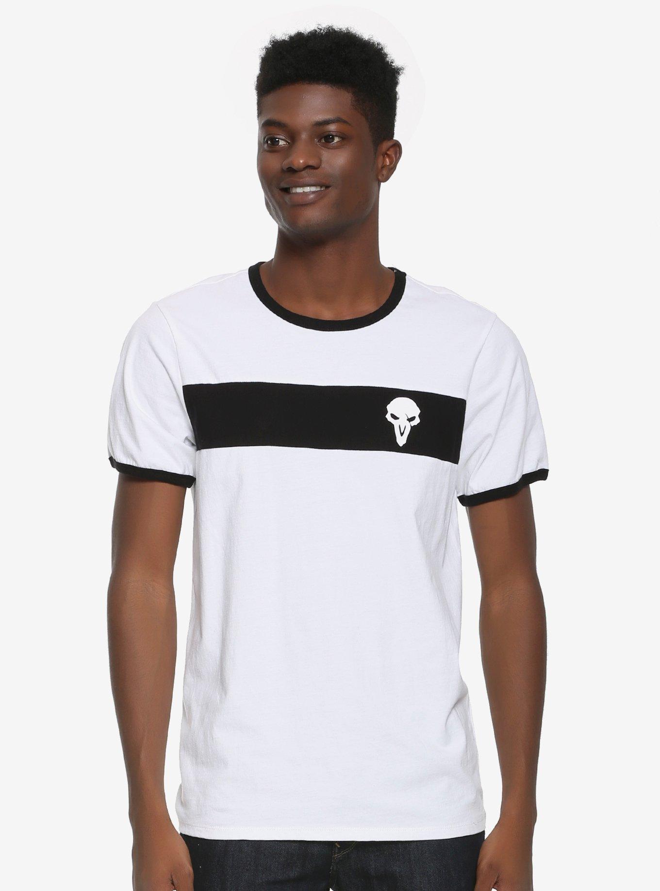 Our Universe Overwatch Reaper Panel T-Shirt - BoxLunch Exclusive, WHITE, hi-res