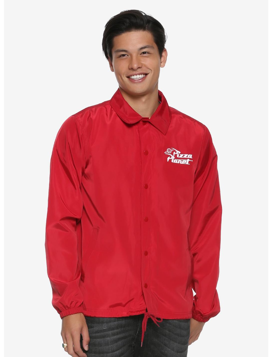 Disney Pixar Toy Story Pizza Planet Coaches Jacket - BoxLunch Exclusive, RED, hi-res