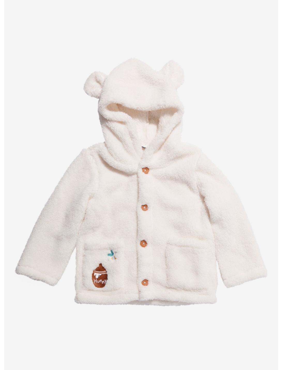 Disney Winnie The Pooh Ear Toddler Cardigan - BoxLunch Exclusive, NATURAL, hi-res