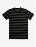 XXX RUDE Olive & Black Striped T-Shirt, STRIPES, hi-res