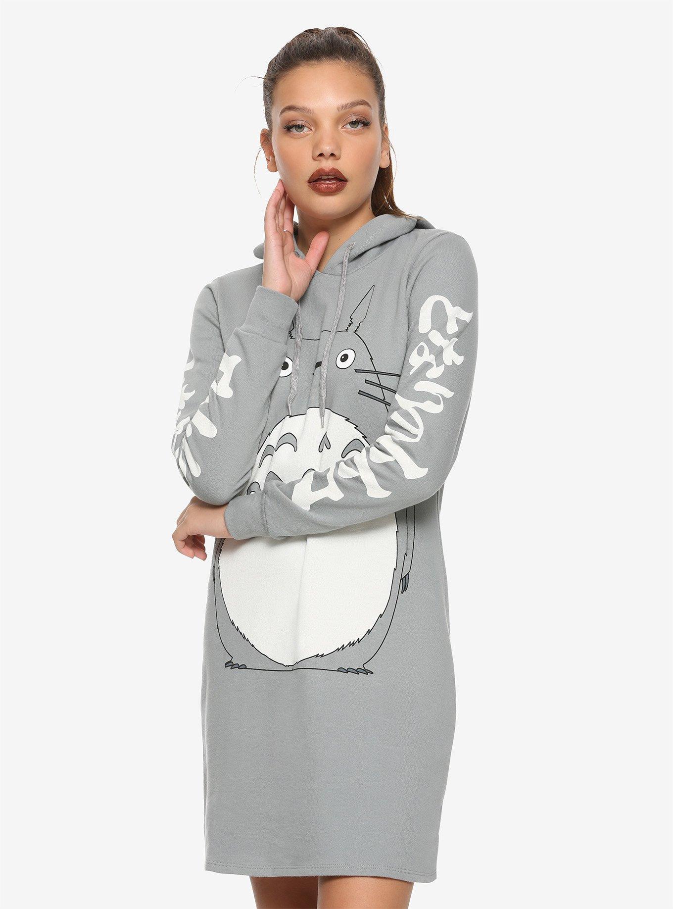 Studio Ghibli My Neighbor Totoro Hoodie Dress, GREY, hi-res