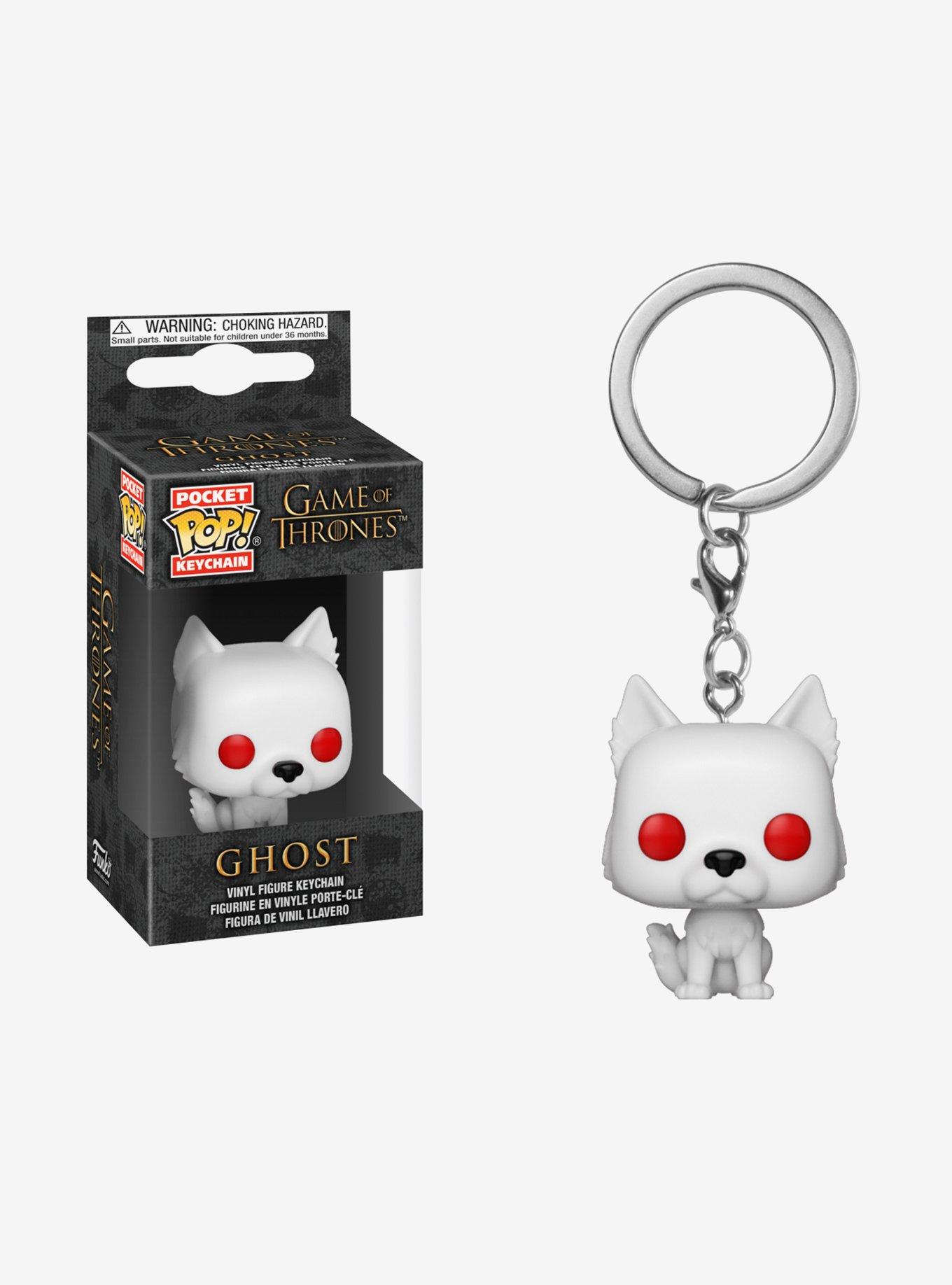 Funko Game Of Thrones Pocket Pop! Ghost Vinyl Key Chain, , hi-res