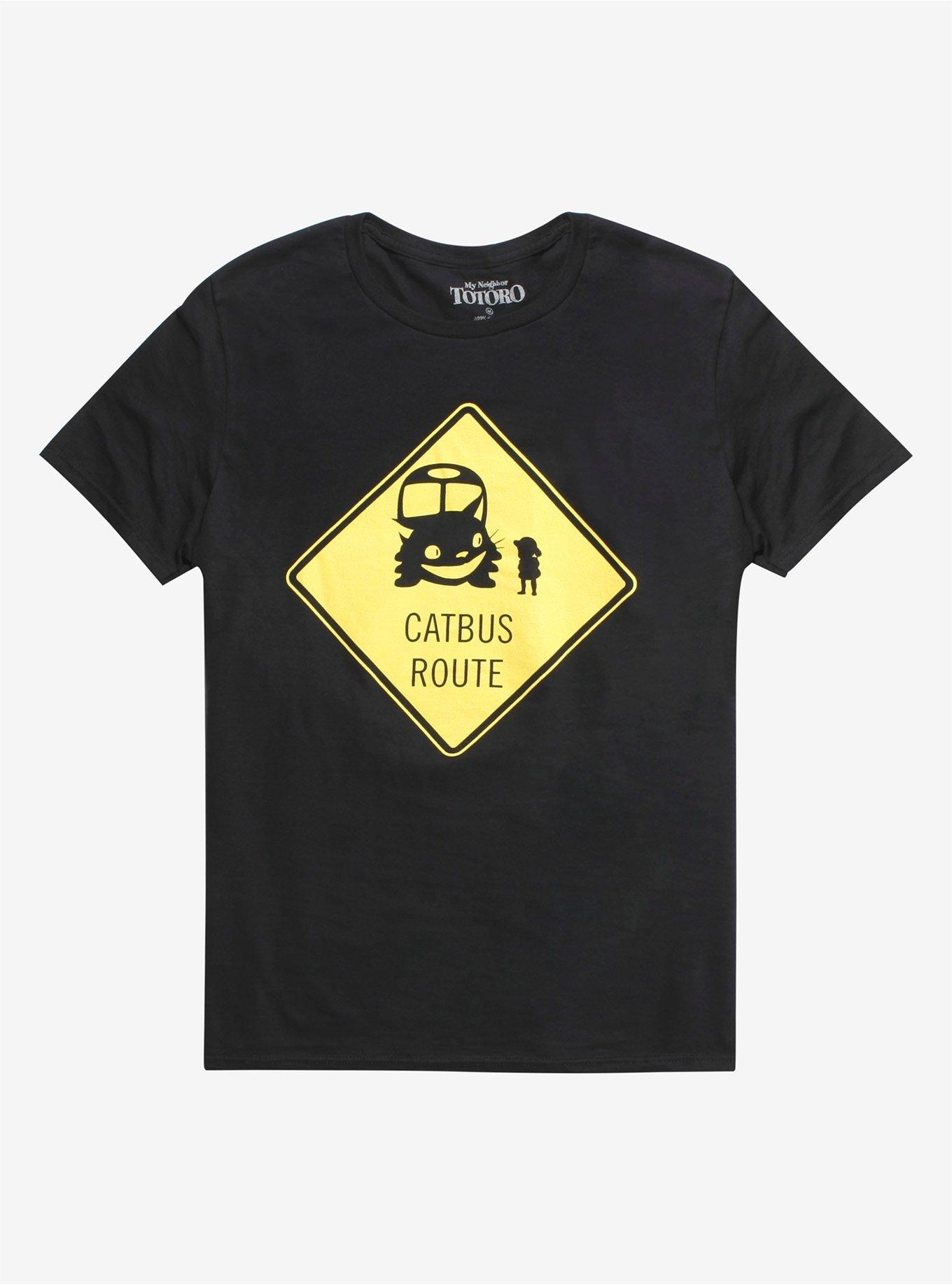 Our Universe Studio Ghibli My Neighbor Totoro Catbus Route T-Shirt Hot Topic Exclusive, BLACK, hi-res