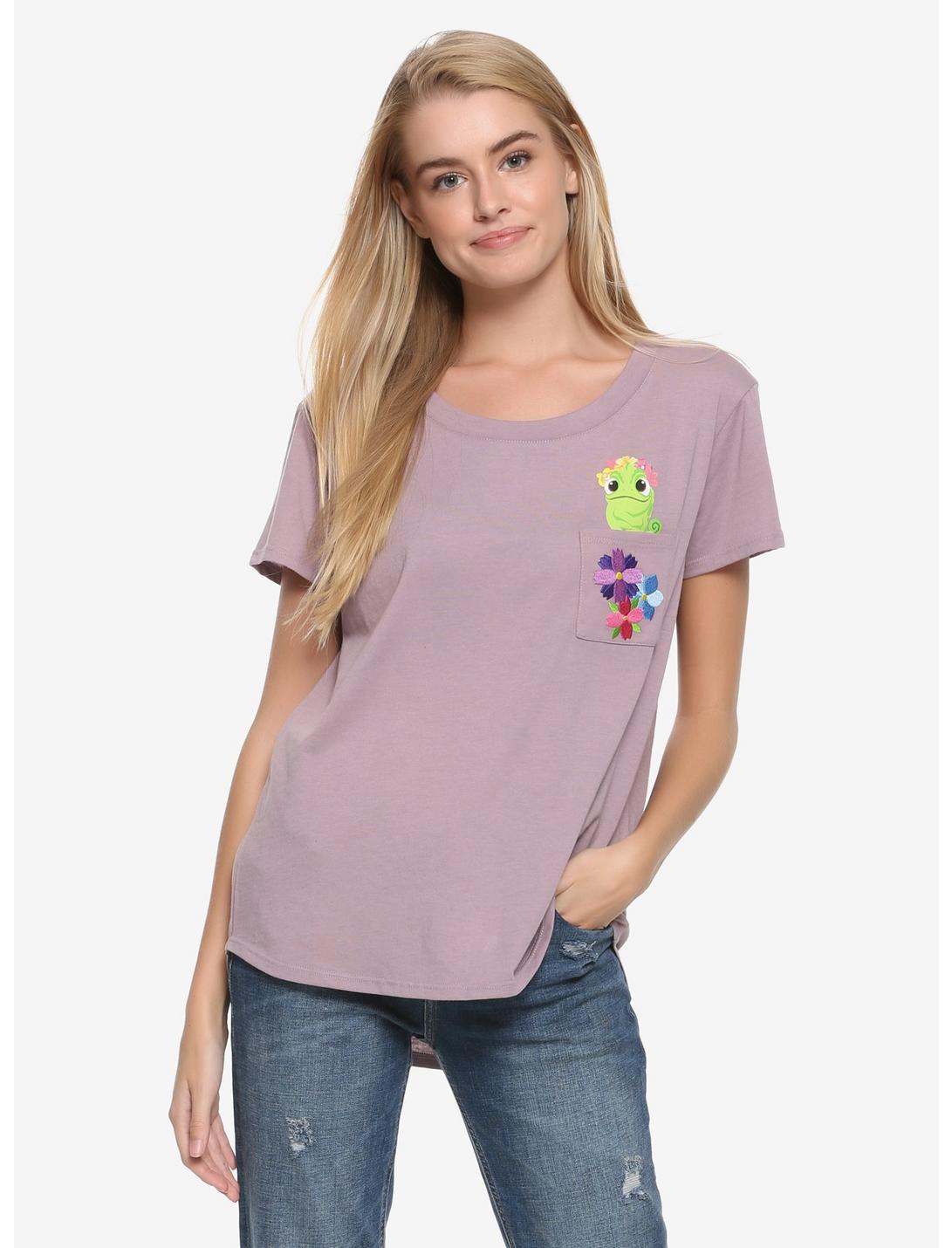 Disney Tangled Pascal Pocket Womens T-Shirt - BoxLunch Exclusive, , hi-res
