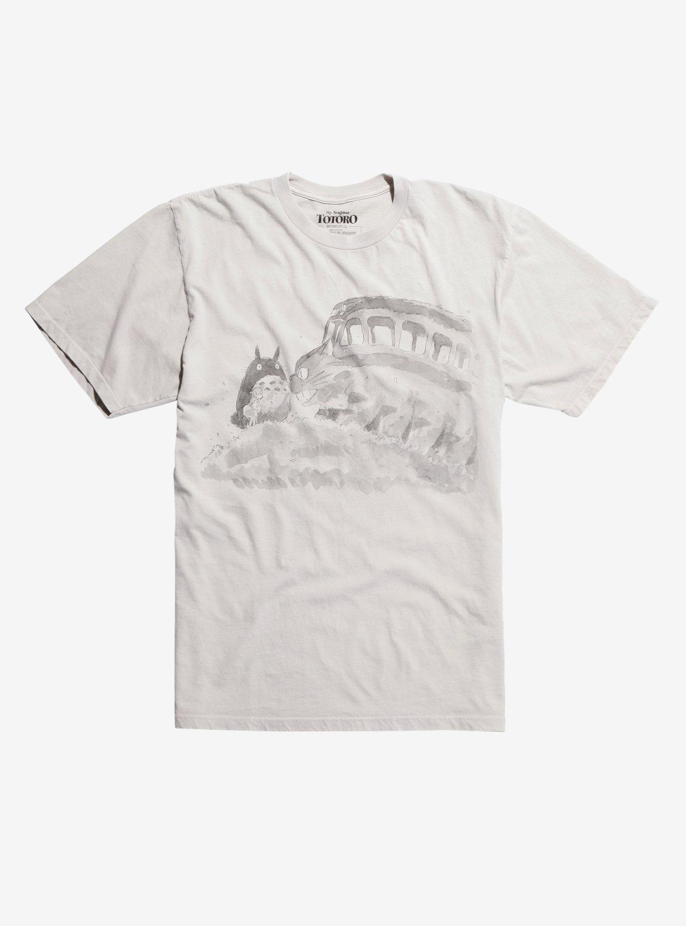 Studio Ghibli My Neighbor Totoro 30th Anniversary Watercolor Catbus T-Shirt, BROWN  SAND, hi-res