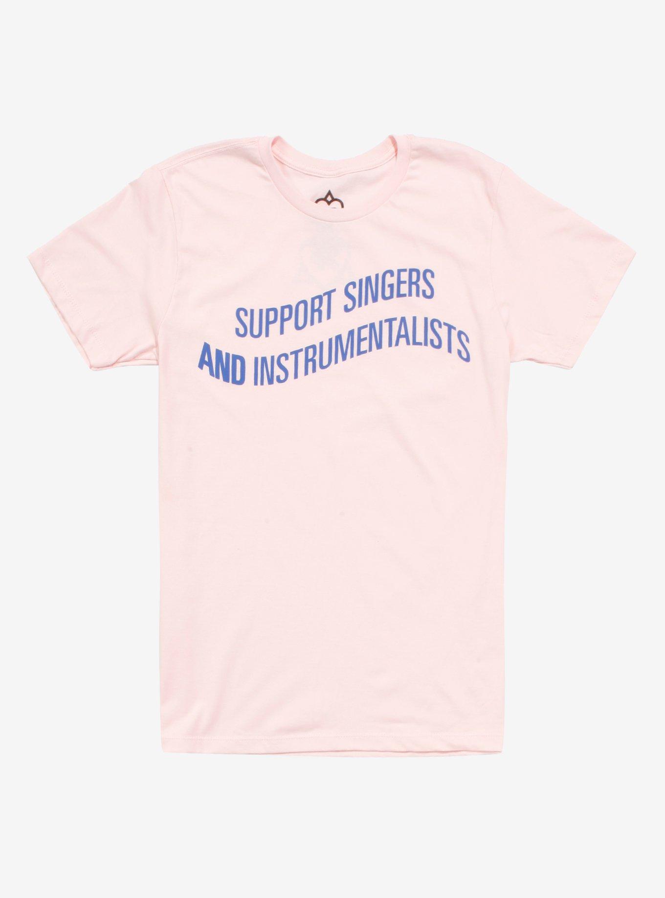 Jessie Paege Support Singers T-Shirt Hot Topic Exclusive, PINK, hi-res