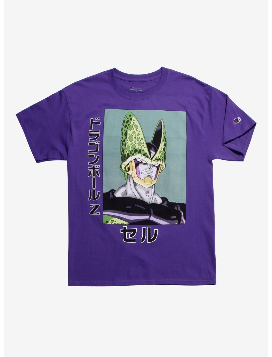 Dragon Ball Z Cell Purple T-Shirt Hot Topic Exclusive, PURPLE, hi-res