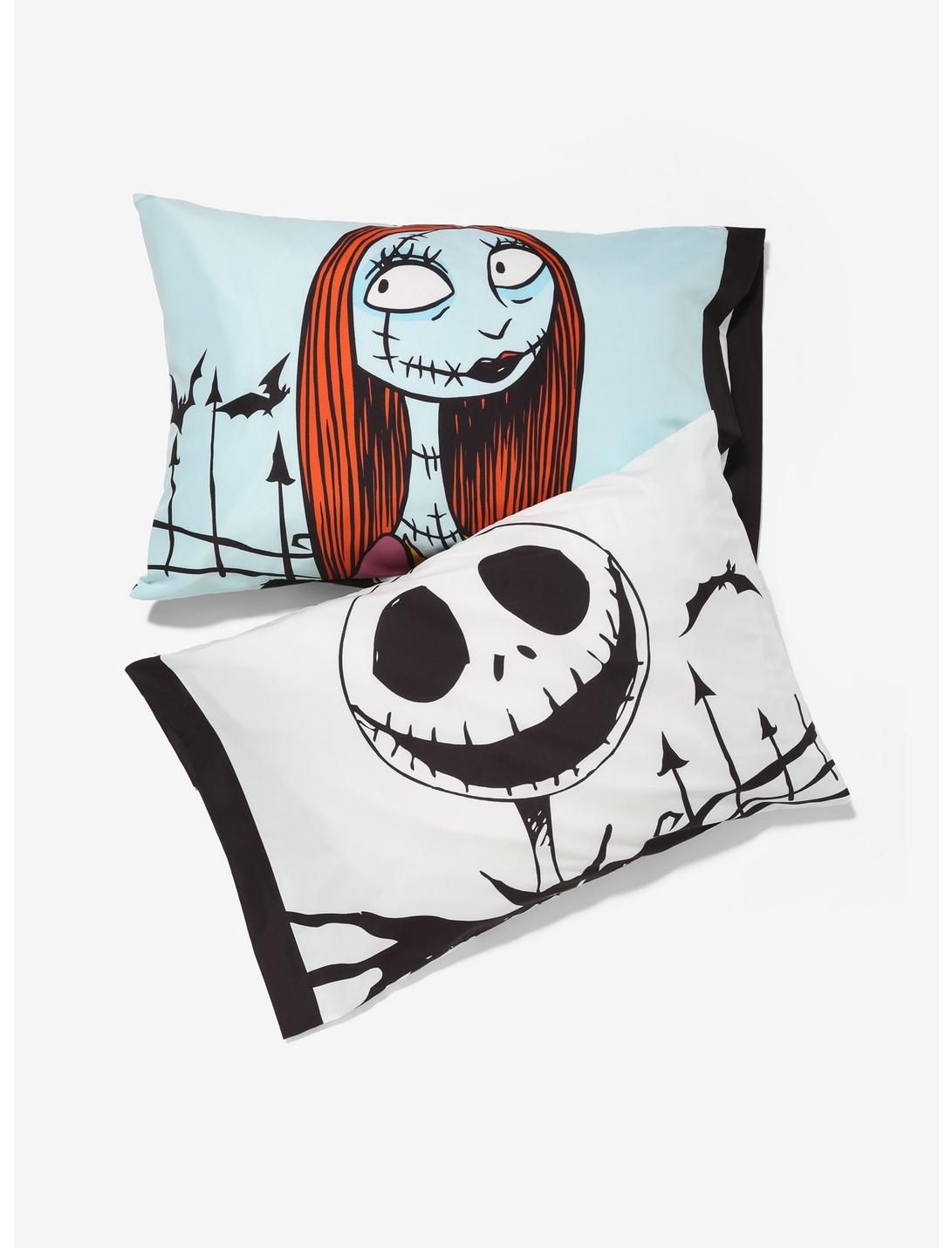 The Nightmare Before Christmas Jack & Sally Pillowcase Set - BoxLunch Exclusive, , hi-res