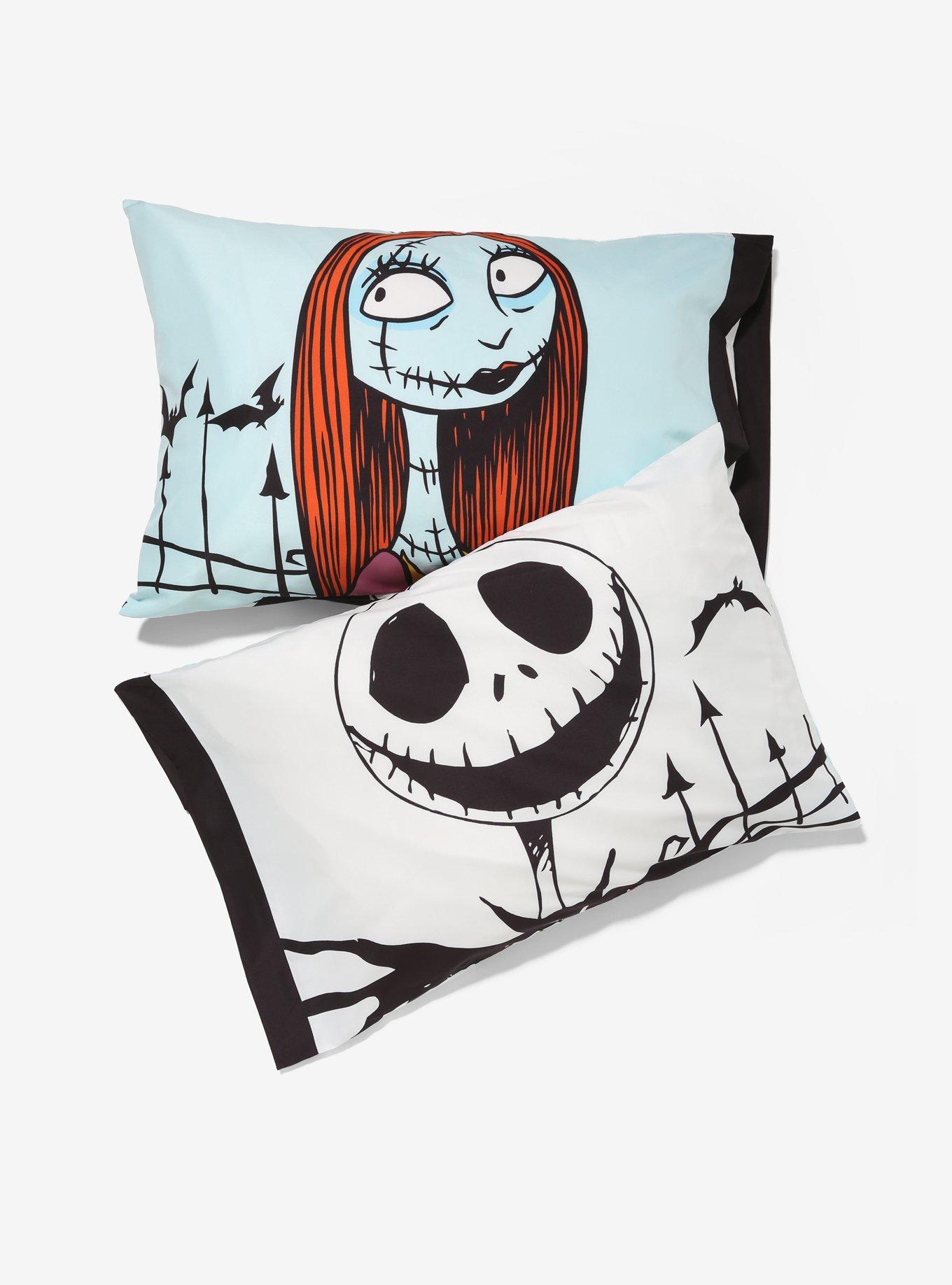 The Nightmare Before Christmas Jack & Sally Pillowcase Set - BoxLunch Exclusive, , hi-res